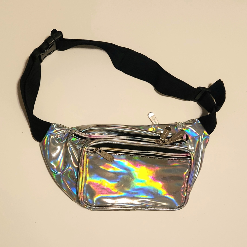 Holographic Silver Fanny Pack